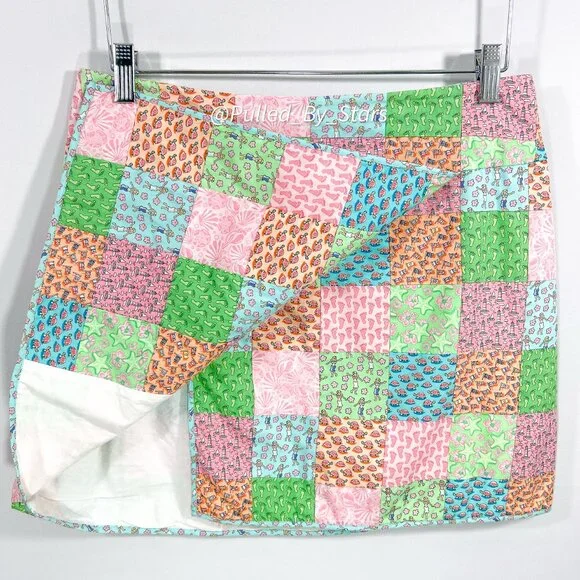 VINEYARD VINES Colorful Pastel Summertime Patchwork A-Line Skirt - Size 6 - EUC! - Picture 6 of 14